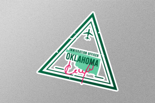 Wholesale Oklahoma Arrival Travel Stamp Sticker