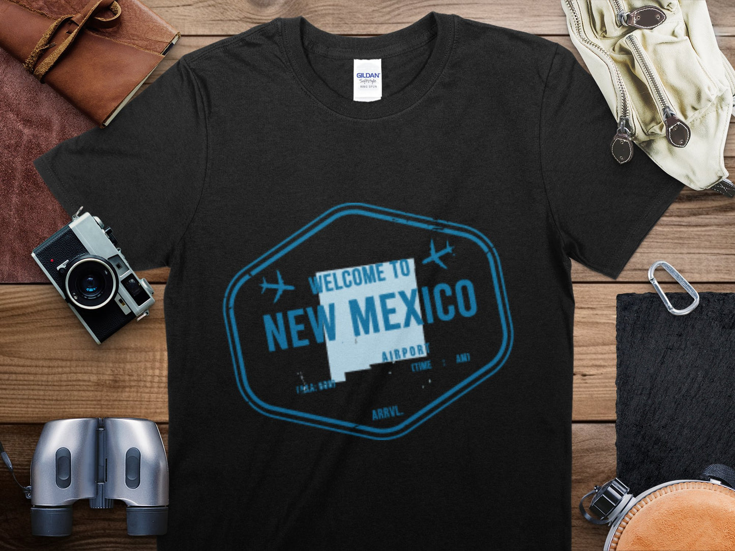New Mexico 1 Stamp Travel T-Shirt, New Mexico 1 Travel Shirt