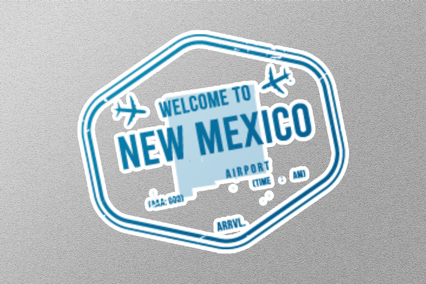 Wholesale New Mexico Arrival Travel Stamp Sticker