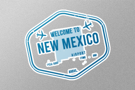 Wholesale New Mexico Arrival Travel Stamp Sticker