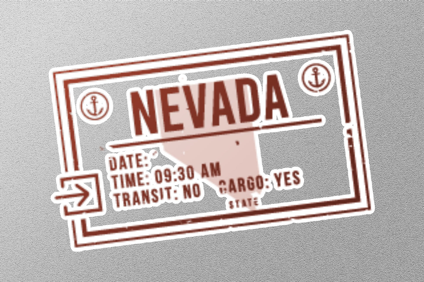 Wholesale Nevada Arrival Travel Stamp Sticker