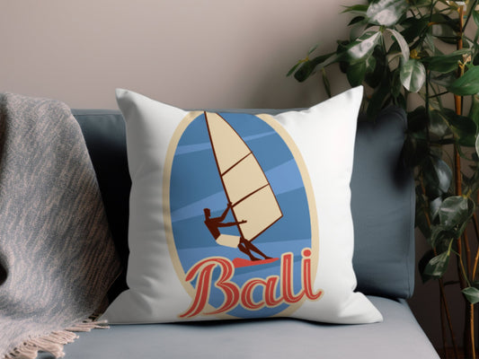 Vintage Bali Throw Pillow