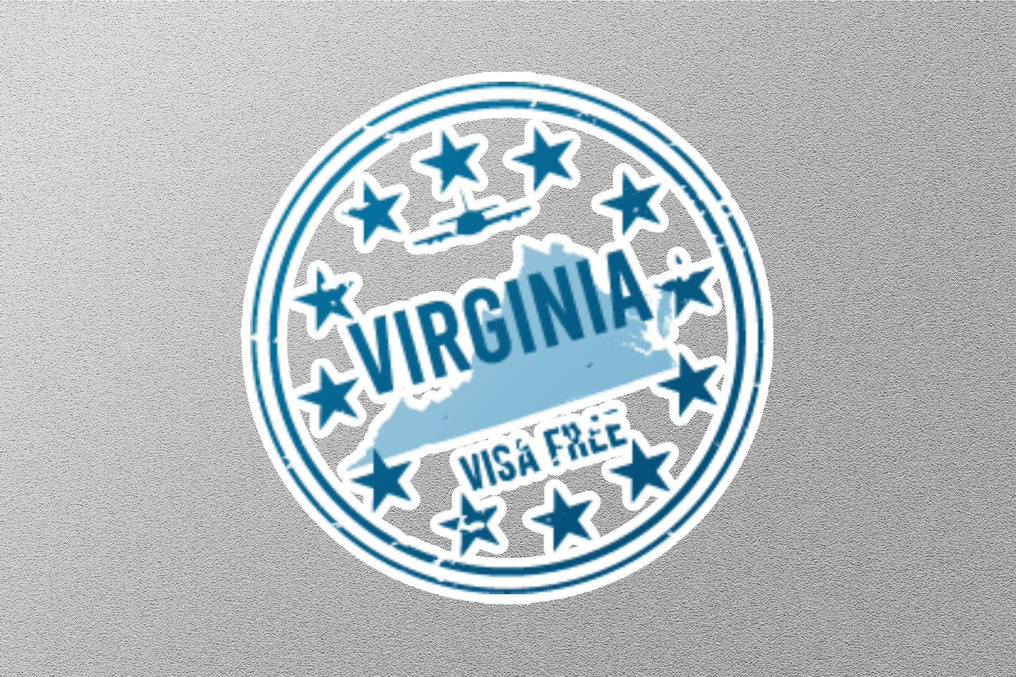 Wholesale Virginia Visa Free Travel Stamp Sticker
