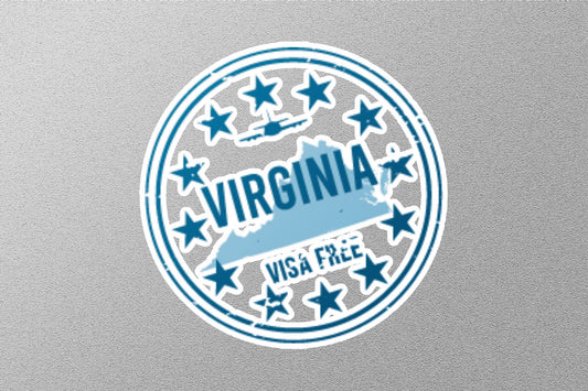 Wholesale Virginia Visa Free Travel Stamp Sticker