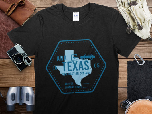 Texas Stamp Travel T-Shirt, Texas Travel Shirt