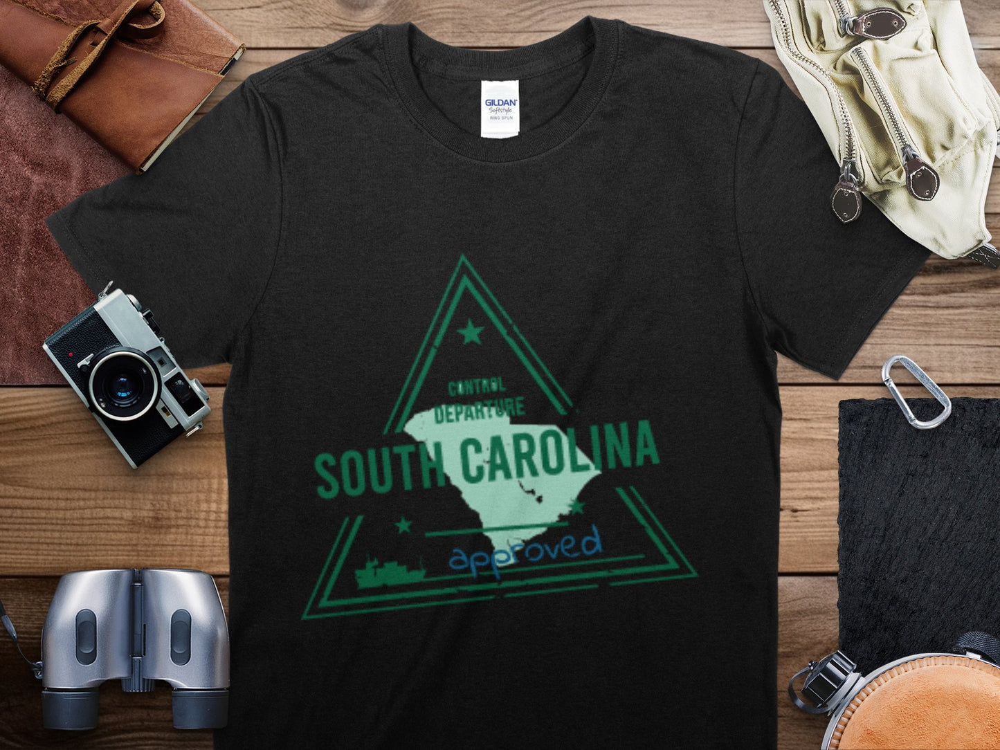 South Carolina Stamp Travel T-Shirt, South Carolina Travel Shirt