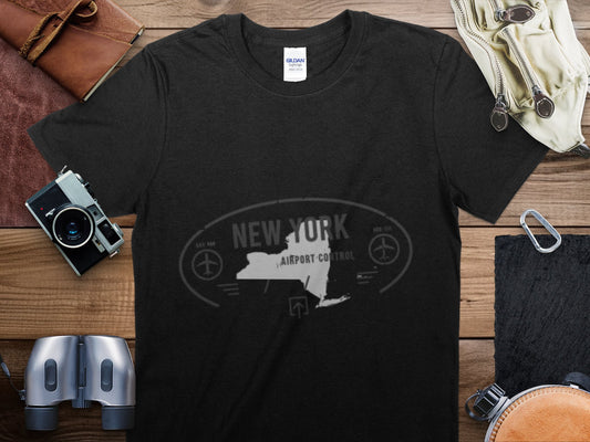 New York Airport Stamp Travel T-Shirt, New York Airport Travel Shirt