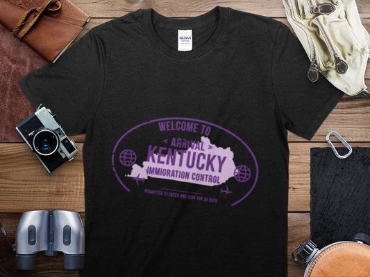 Kentucky Stamp Travel T-Shirt, Kentucky Travel Shirt