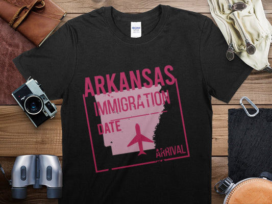 Arkansas Stamp Travel T-Shirt, Arkansas Travel Shirt