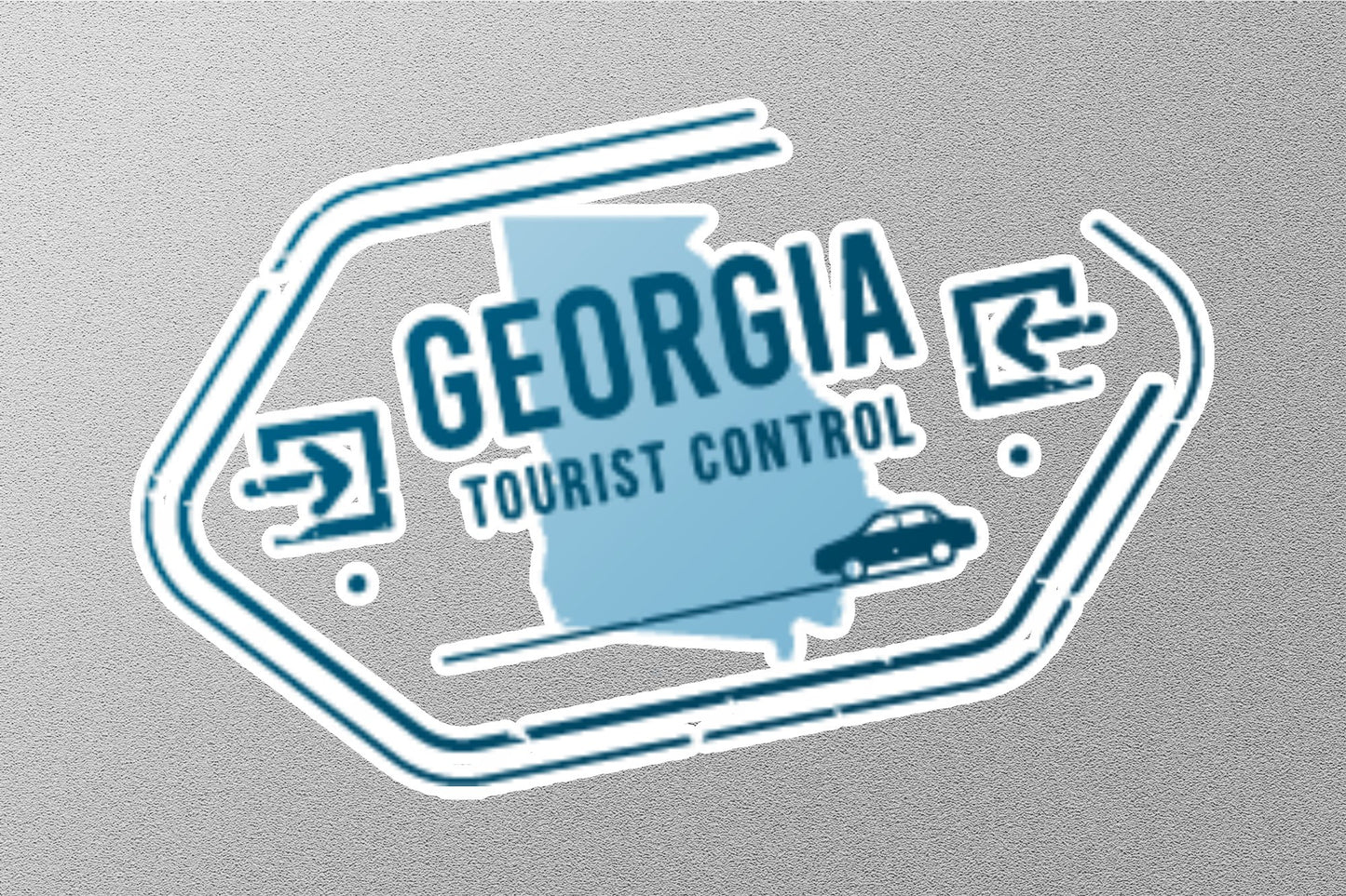 Wholesale Georgia Tourist Control Travel Stamp Sticker