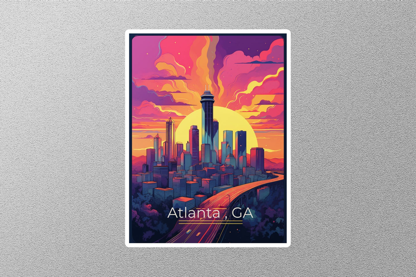 Wholesale Vintage Atlanta Travel Stickers