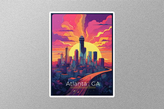 Wholesale Vintage Atlanta Travel Stickers