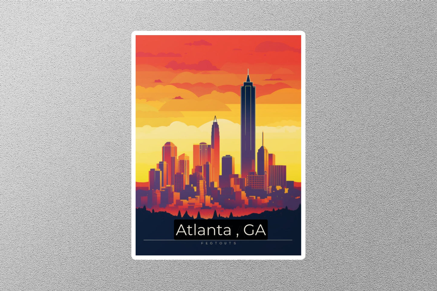 Wholesale Vintage Atlanta Travel Stickers