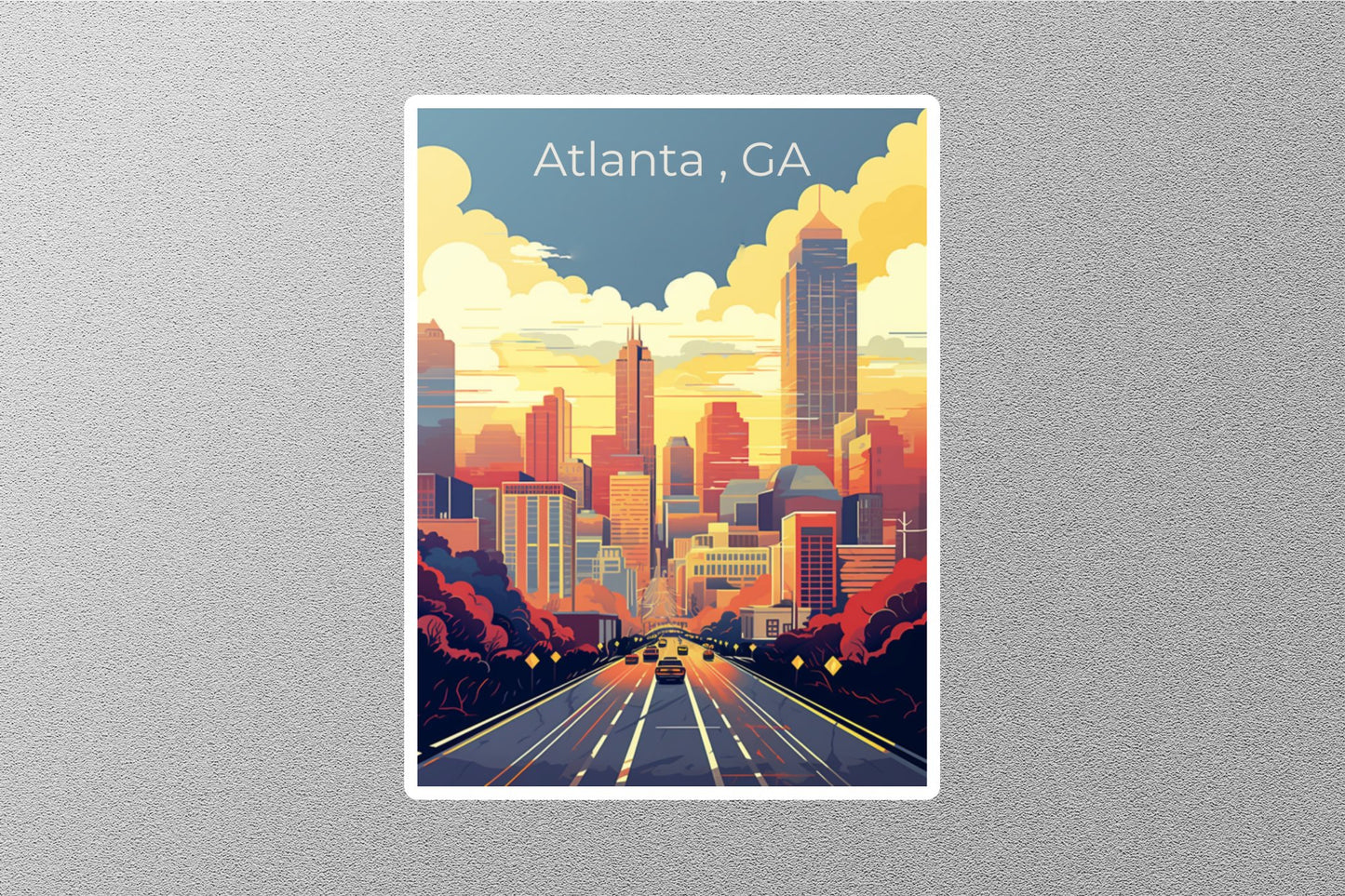 Wholesale Vintage Atlanta Travel Stickers