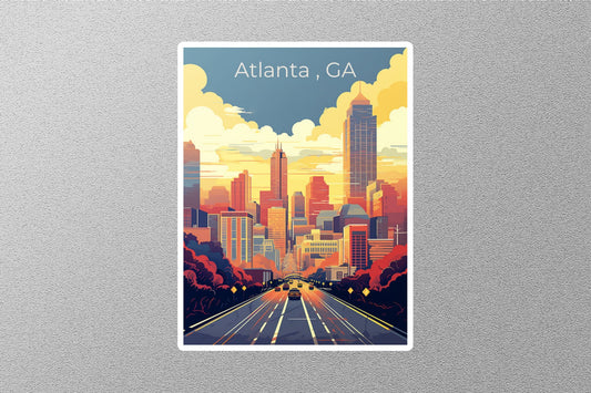 Wholesale Vintage Atlanta Travel Stickers