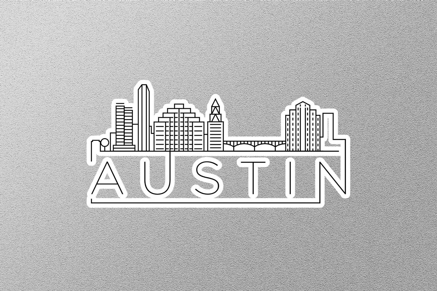 Austin Skyline Sticker