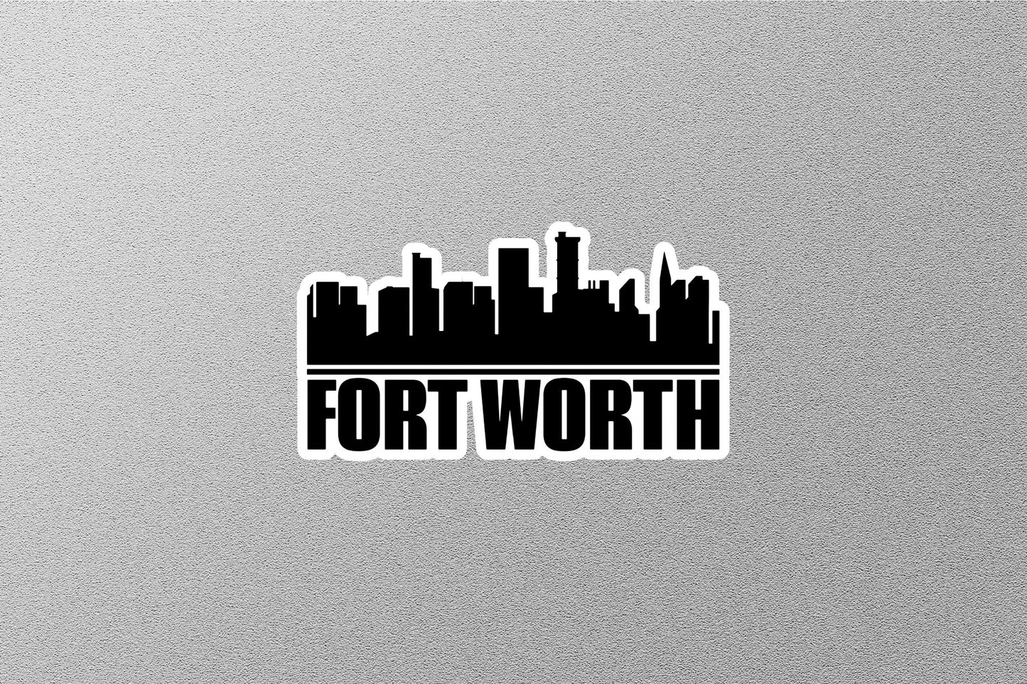 Fort Worth Skyline Sticker