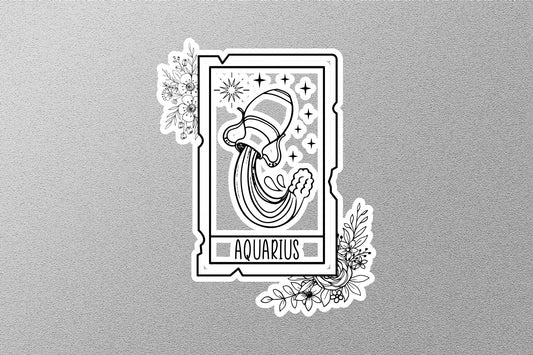 Aquarius Zodiac Sticker