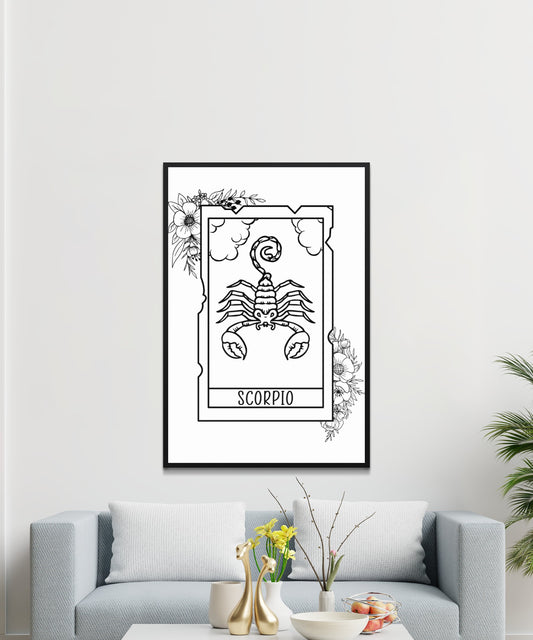 Scorpio Zodiac Poster - Matte Paper