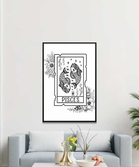 Pisces Zodiac Poster - Matte Paper