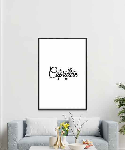Capricorn Zodiac Poster - Matte Paper