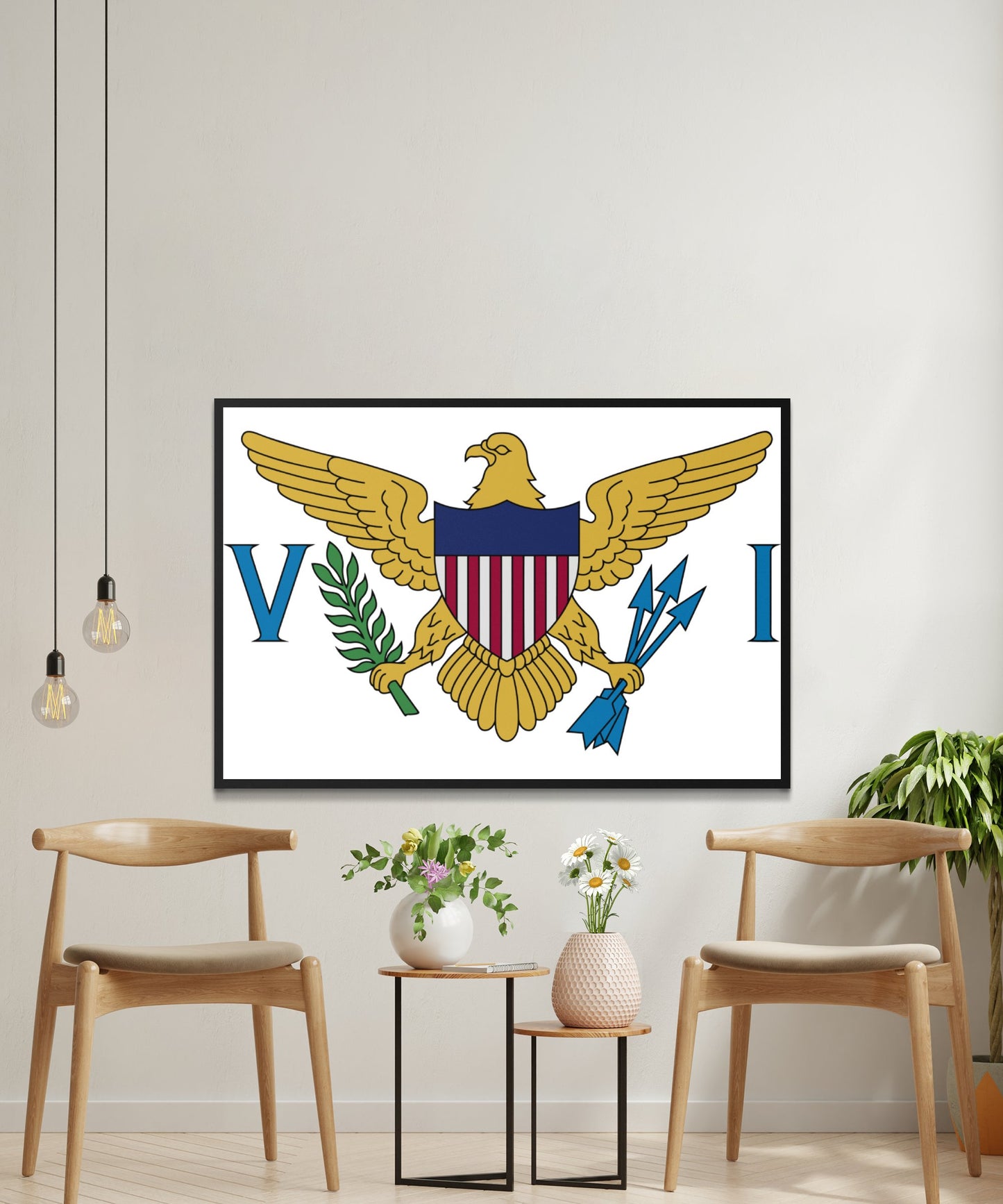 Virgin Island State Flag Poster - Matte Paper