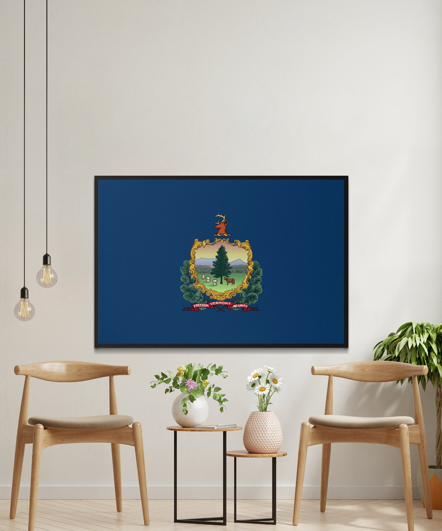 Vermont State Flag Poster - Matte Paper