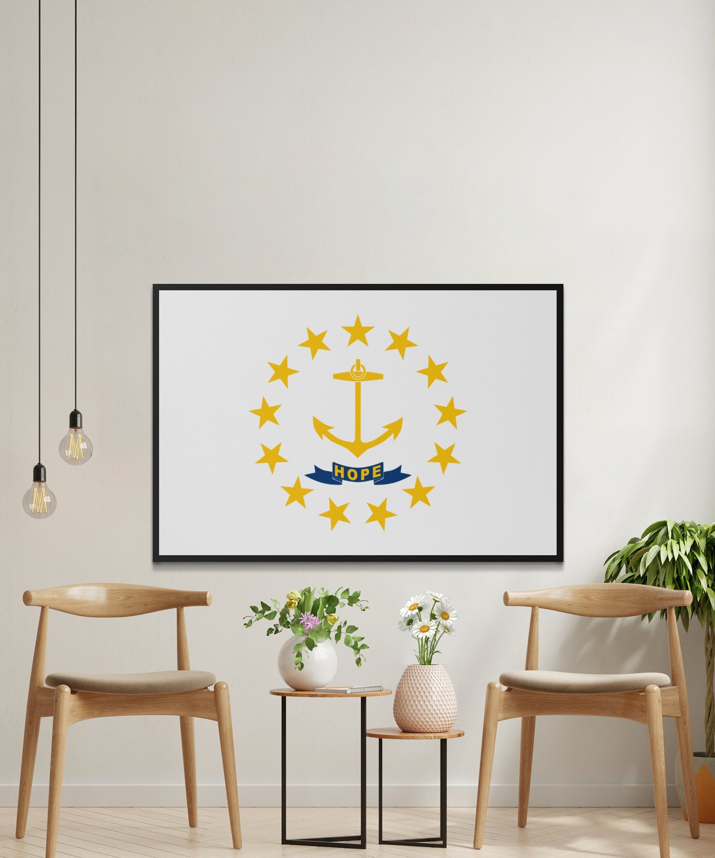 Rhode Island State Flag Poster - Matte Paper