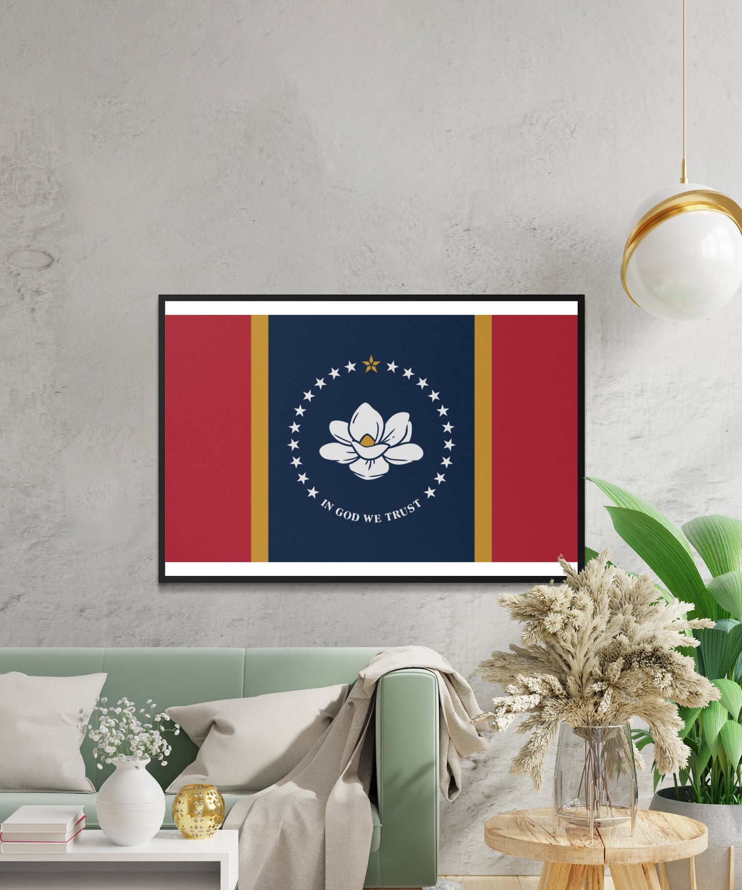 Mississippi State Flag Poster - Matte Paper