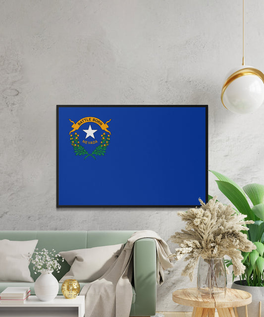 Nevada State Flag Poster - Matte Paper