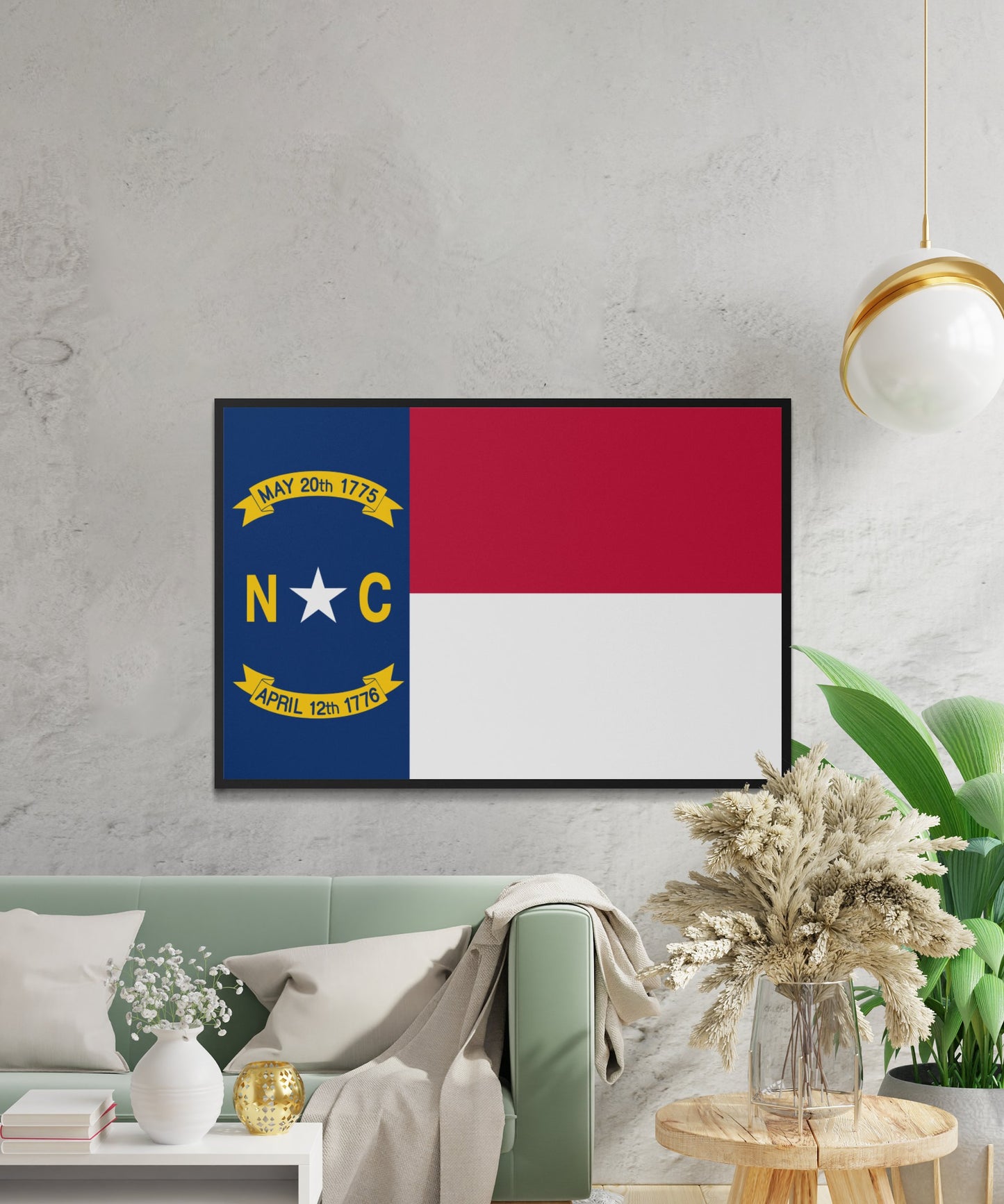 North Carolina State Flag Poster - Matte Paper