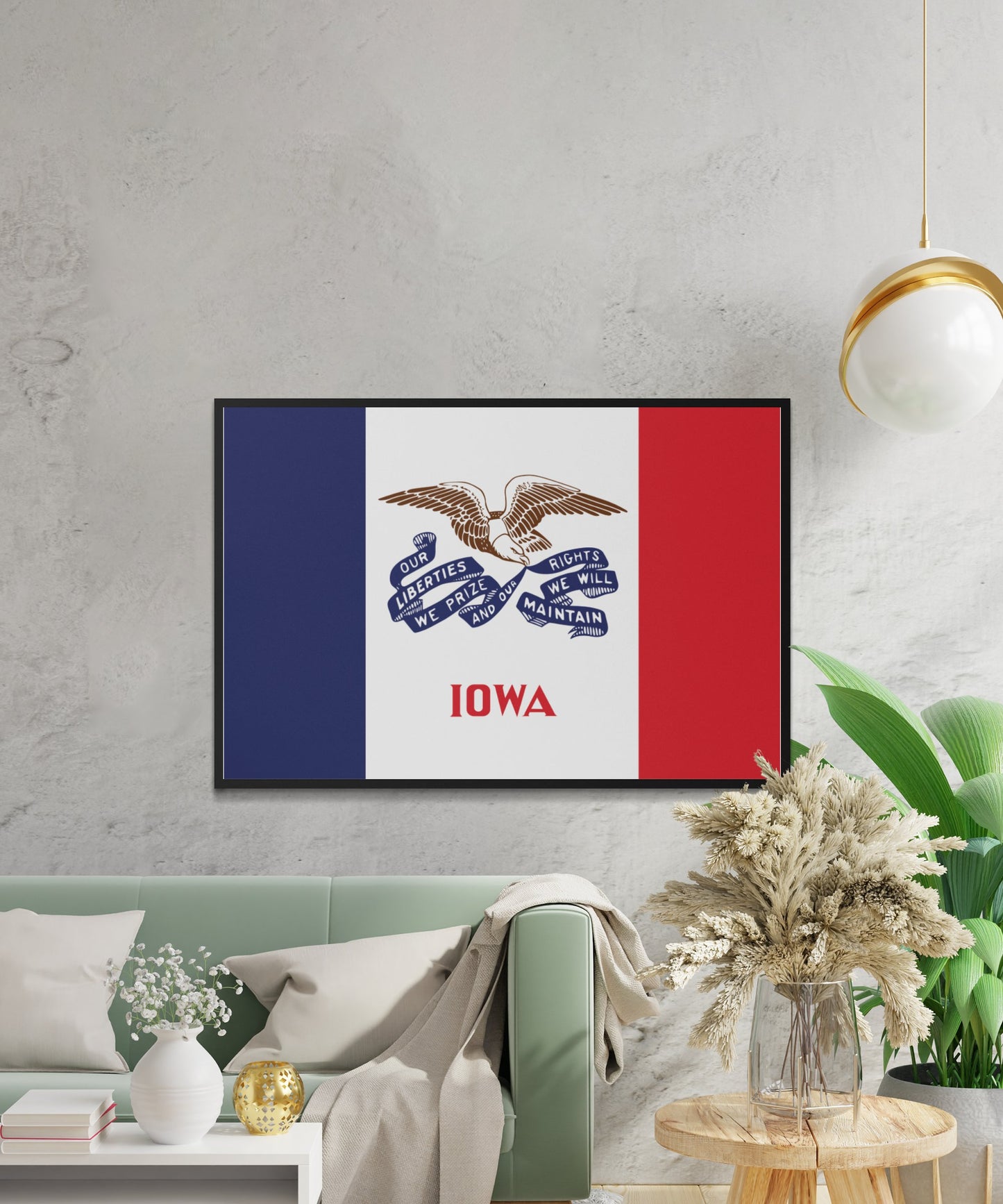 Iowa State Flag Poster - Matte Paper