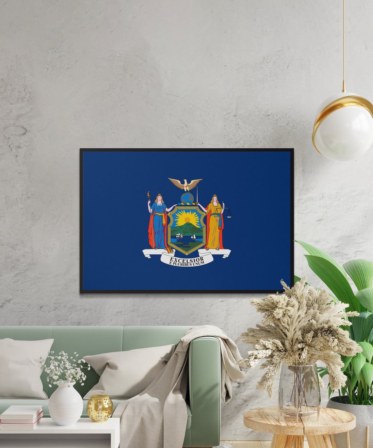 New York State Flag Poster - Matte Paper