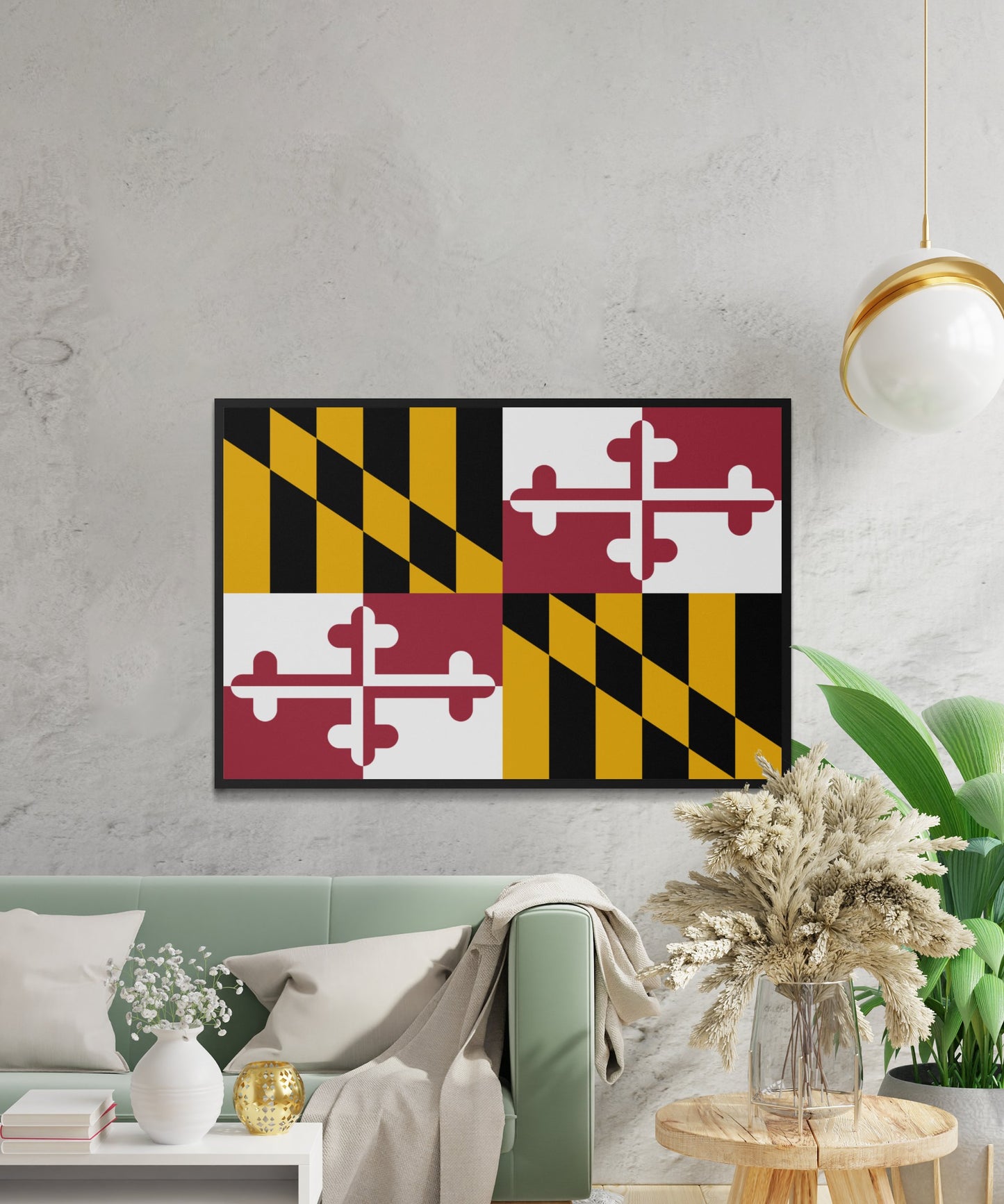 Maryland State Flag Poster - Matte Paper