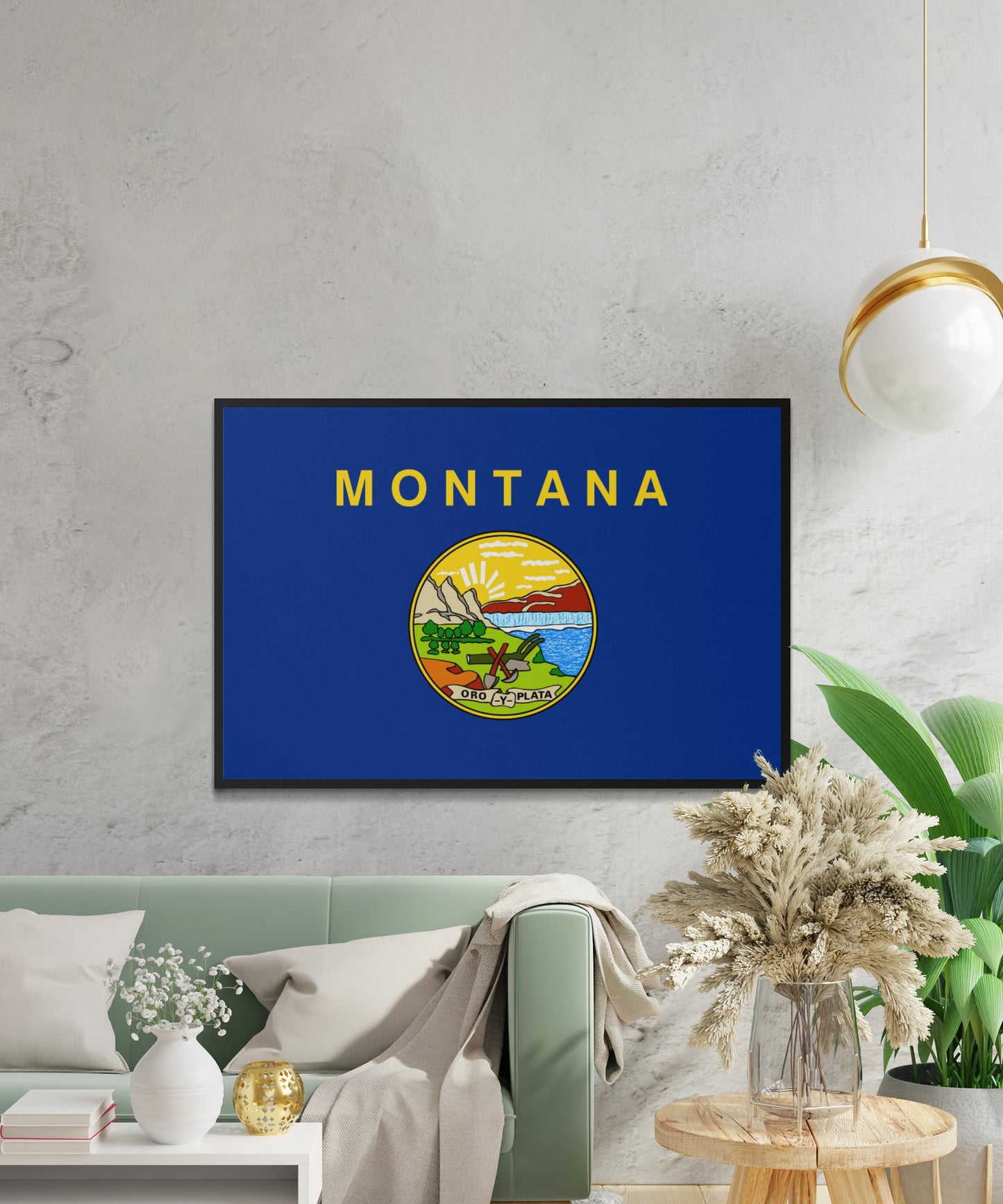 Montana State Flag Poster - Matte Paper