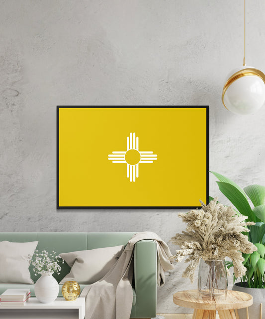 New Mexico State Flag Poster - Matte Paper