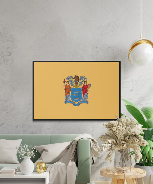 New Jersey State Flag Poster - Matte Paper