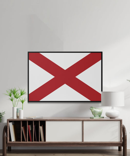 Alabama State Flag Poster - Matte Paper
