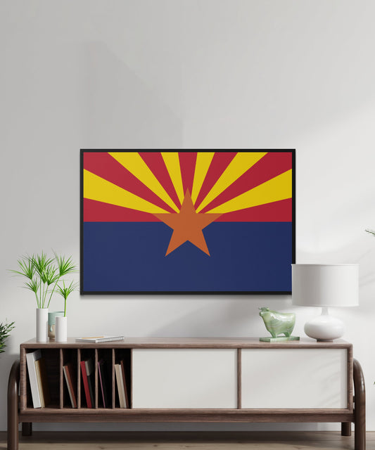 Arizona State Flag Poster - Matte Paper