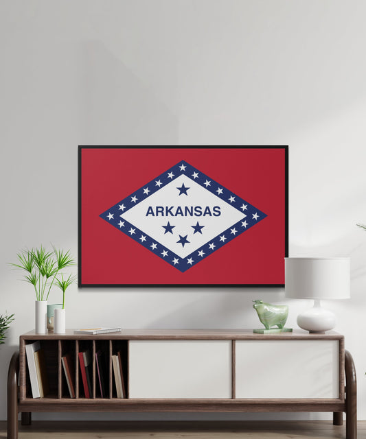 Arkansas State Flag Poster - Matte Paper
