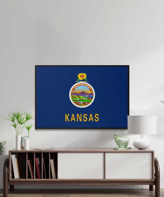 Kansas State Flag Poster - Matte Paper