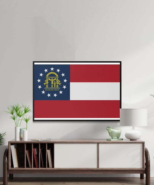 Georgia State Flag Poster - Matte Paper
