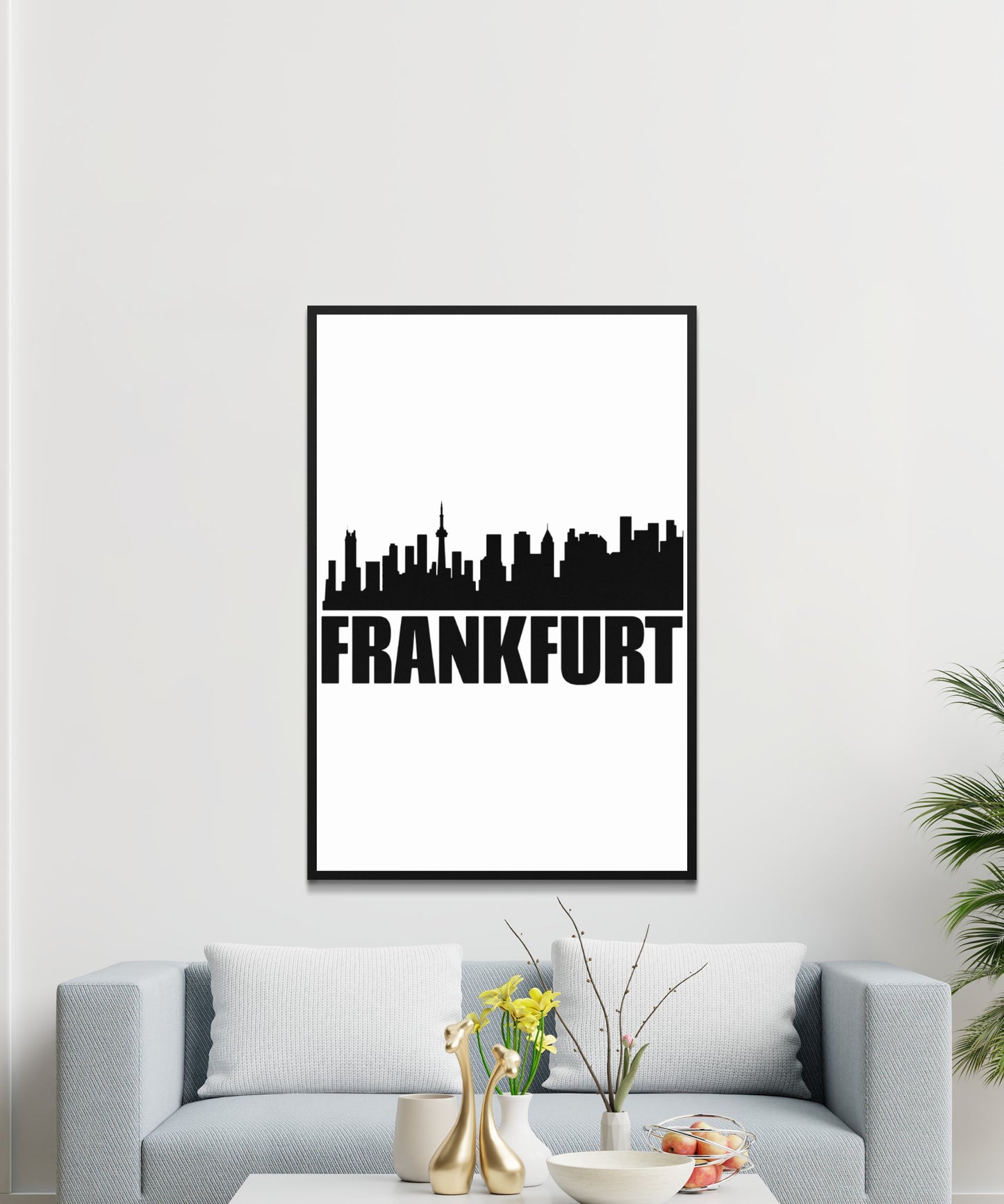 Frankfurt Skyline Poster - Matte Paper