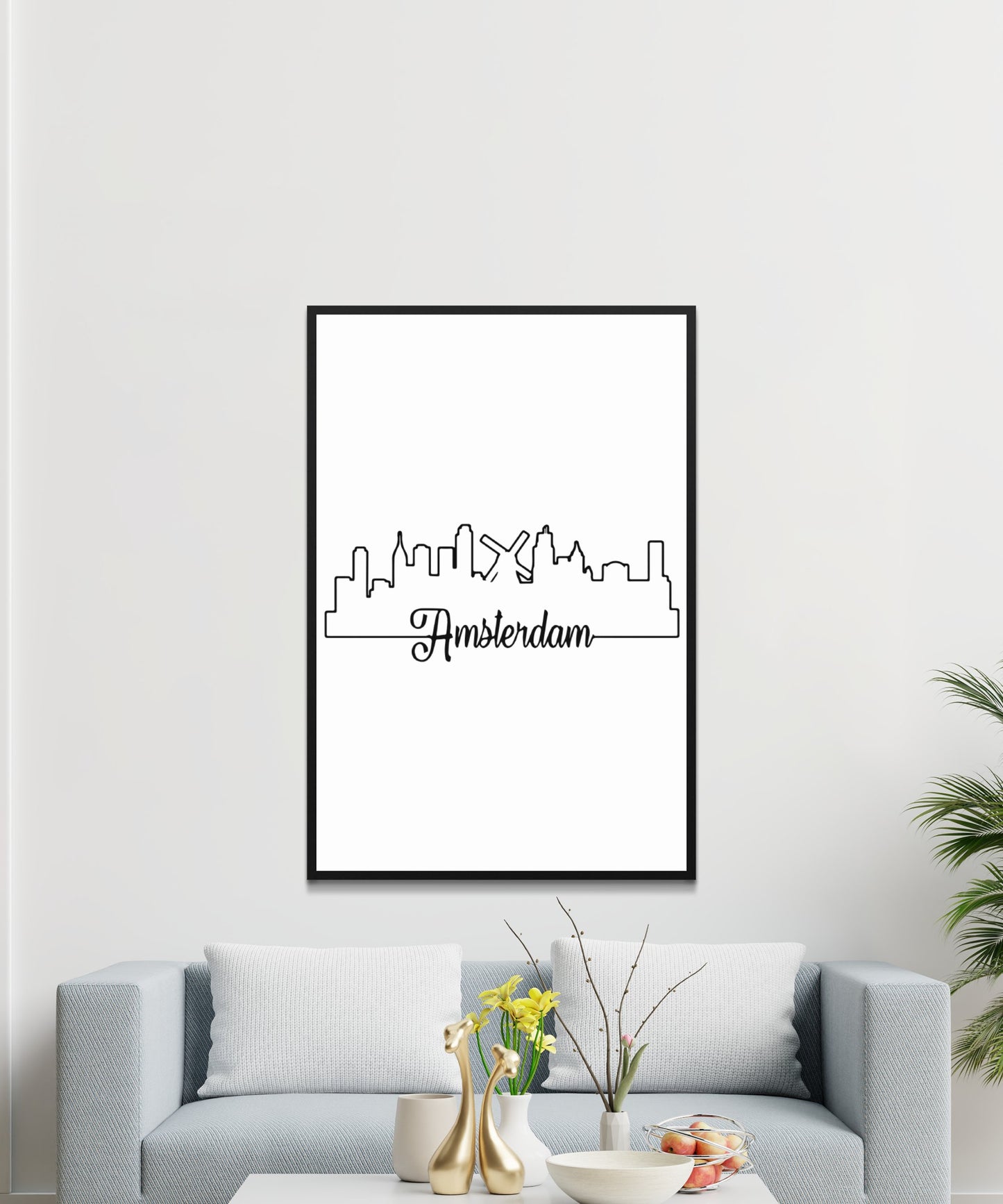 Amsterdam Skyline Poster - Matte Paper