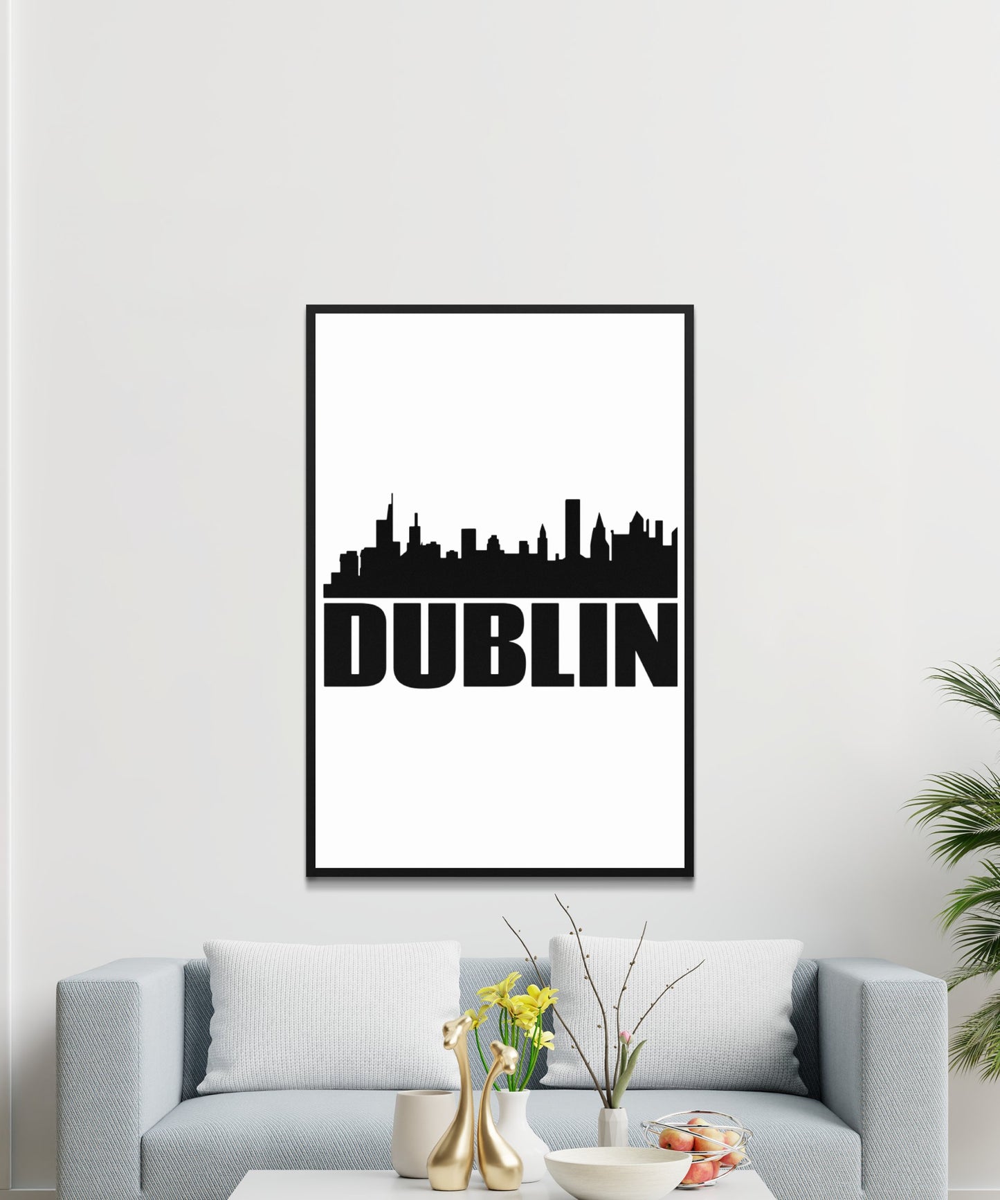 Dublin Skyline Poster - Matte Paper