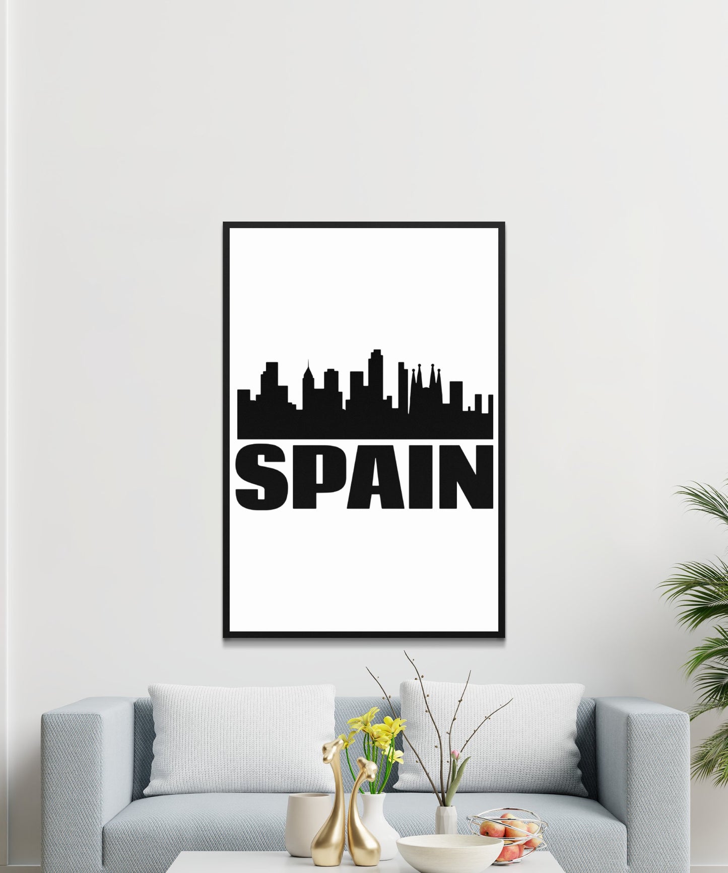 Spain Skyline Poster - Matte Paper