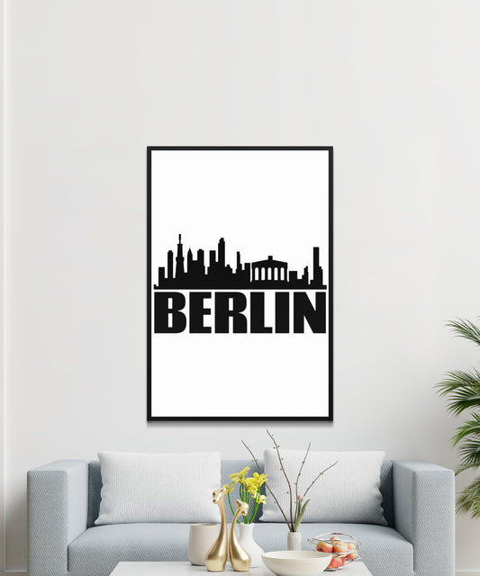 Berlin Skyline Poster - Matte Paper