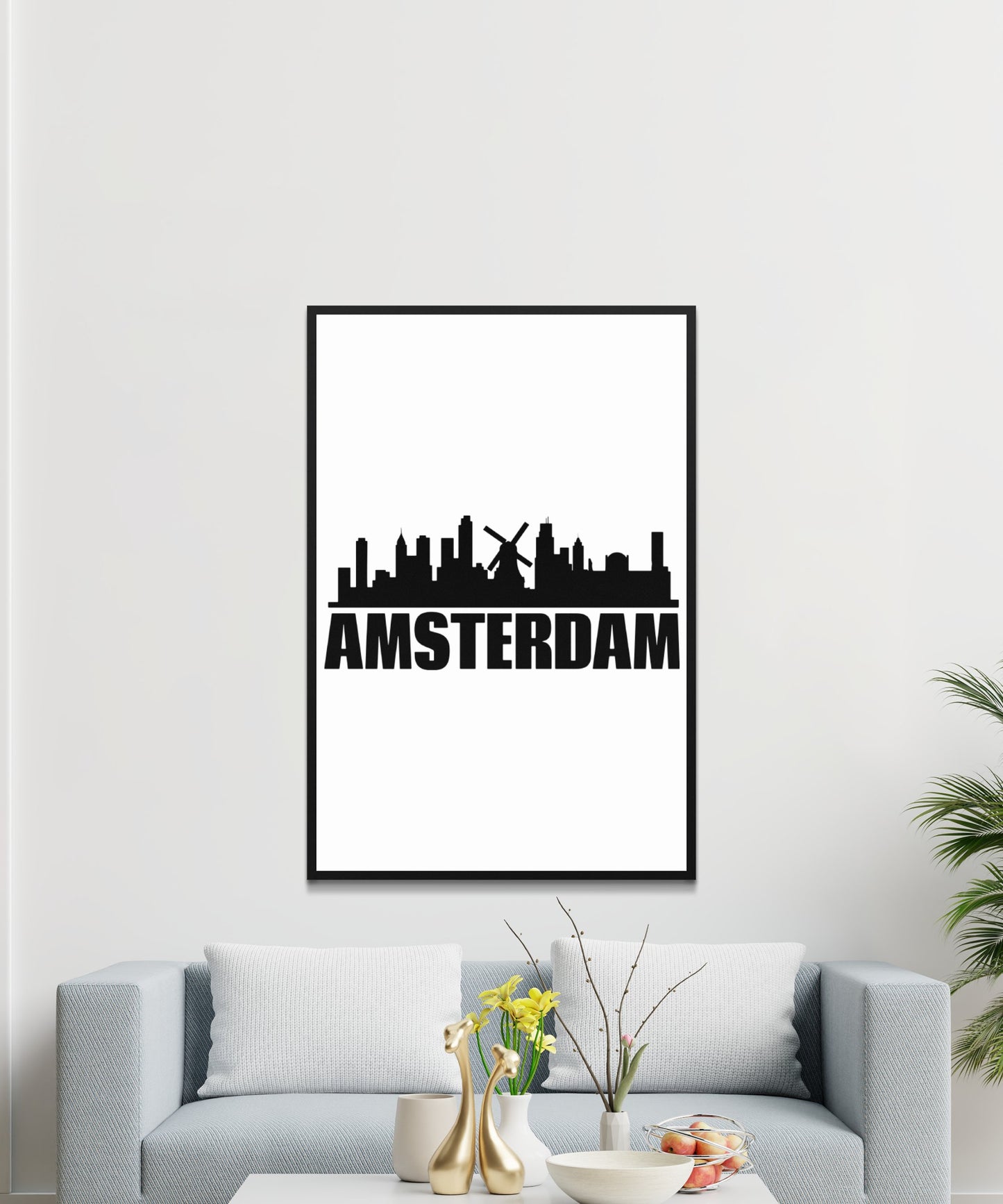 Amsterdam Skyline Poster - Matte Paper