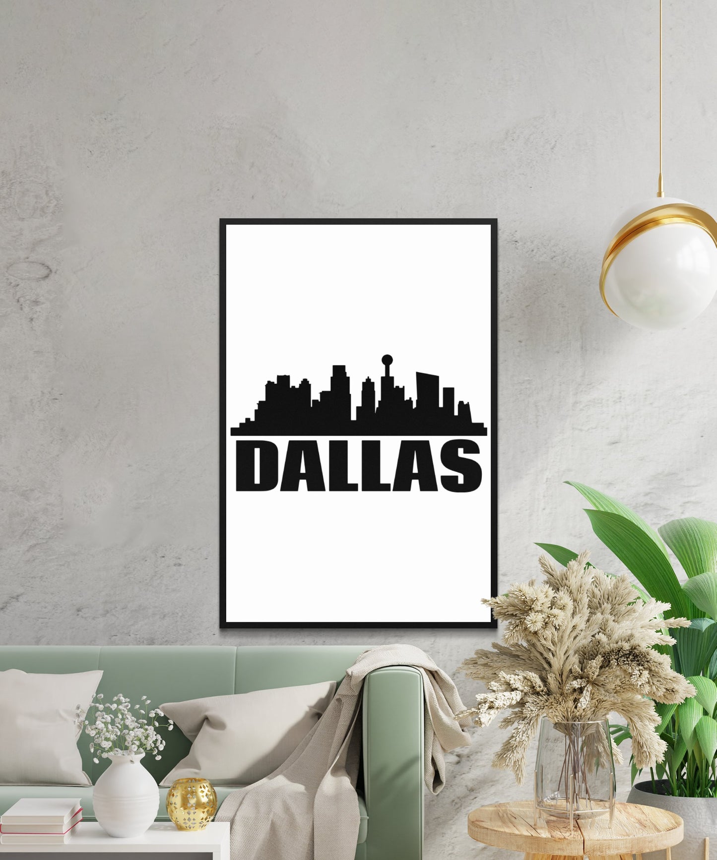 Dallas Skyline Poster - Matte Paper