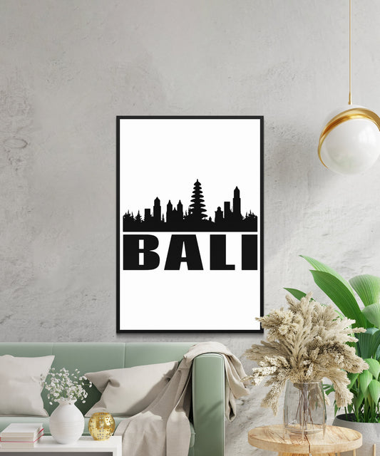 Bali Skyline Poster - Matte Paper